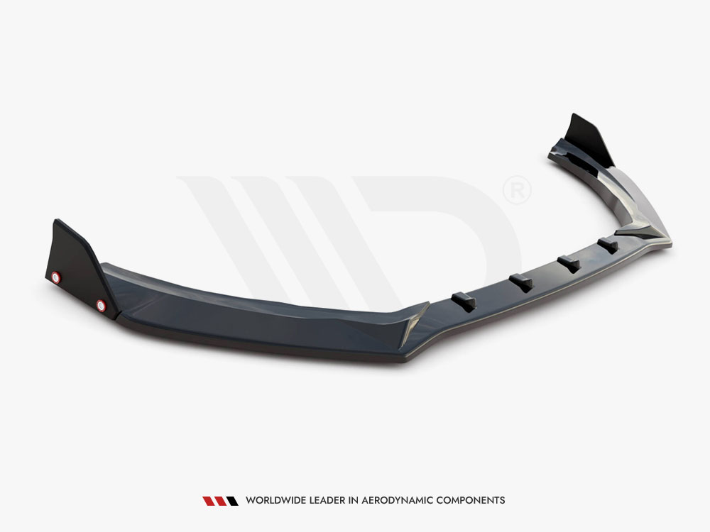 Front Splitter V.4 + Flaps Ford Fiesta ST / ST-Line Mk8 Facelift - 6 