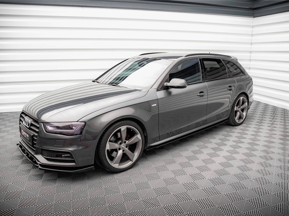 Side Skirts Diffusers V.2 Audi A4 / A4 S-Line / S4 B8  - 2 