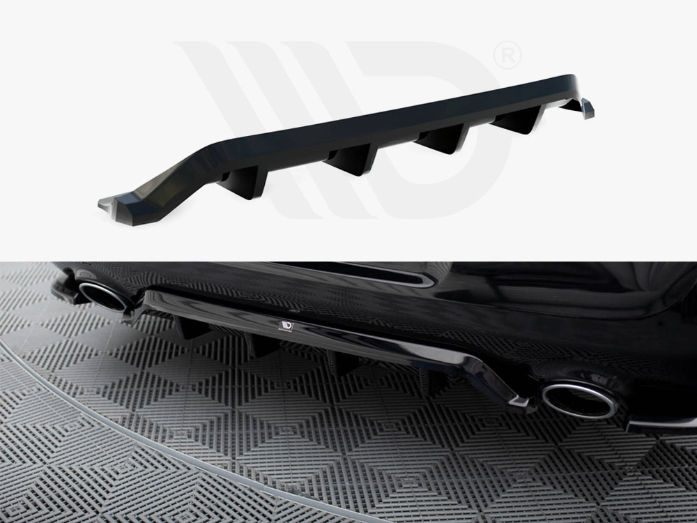 Central Rear Splitter (Vertical Bars) Chrysler 300 Mk2 - 1 