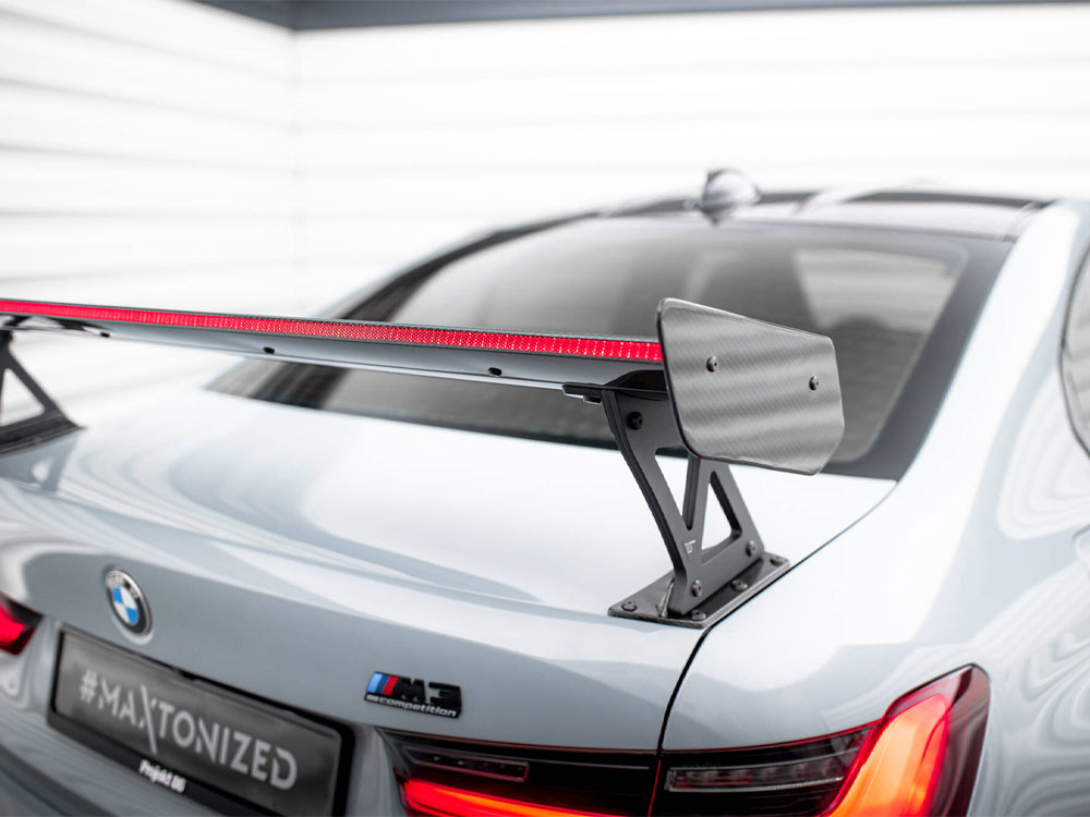 Carbon Spoiler With External Brackets Uprights + LED BMW M3 G80 / M340i G20 / 3 M-Pack G20 / 3 Standard G20 - 7 