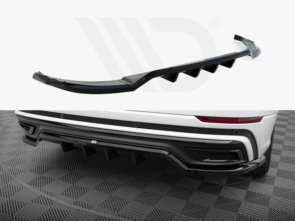 Central Rear Splitter (Vertical Bars) Audi Q8 S-Line Mk1 - 1 