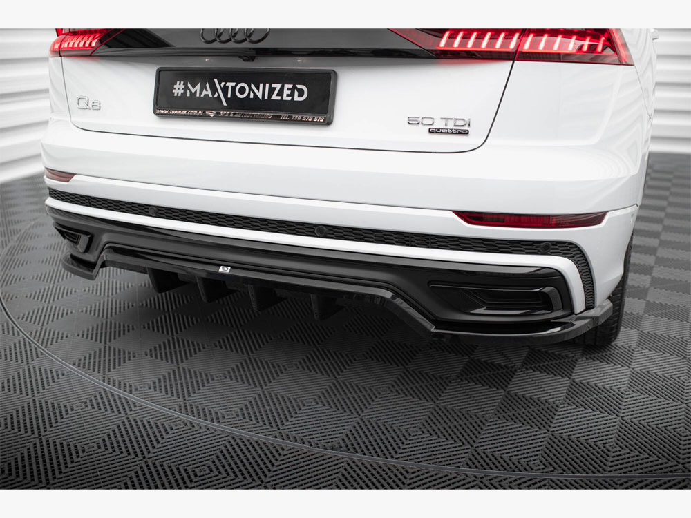 Central Rear Splitter (Vertical Bars) Audi Q8 S-Line Mk1 - 3 