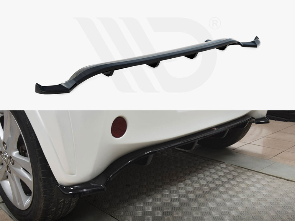 Central Rear Splitter (Vertical Bars) Toyota IQ - 1 