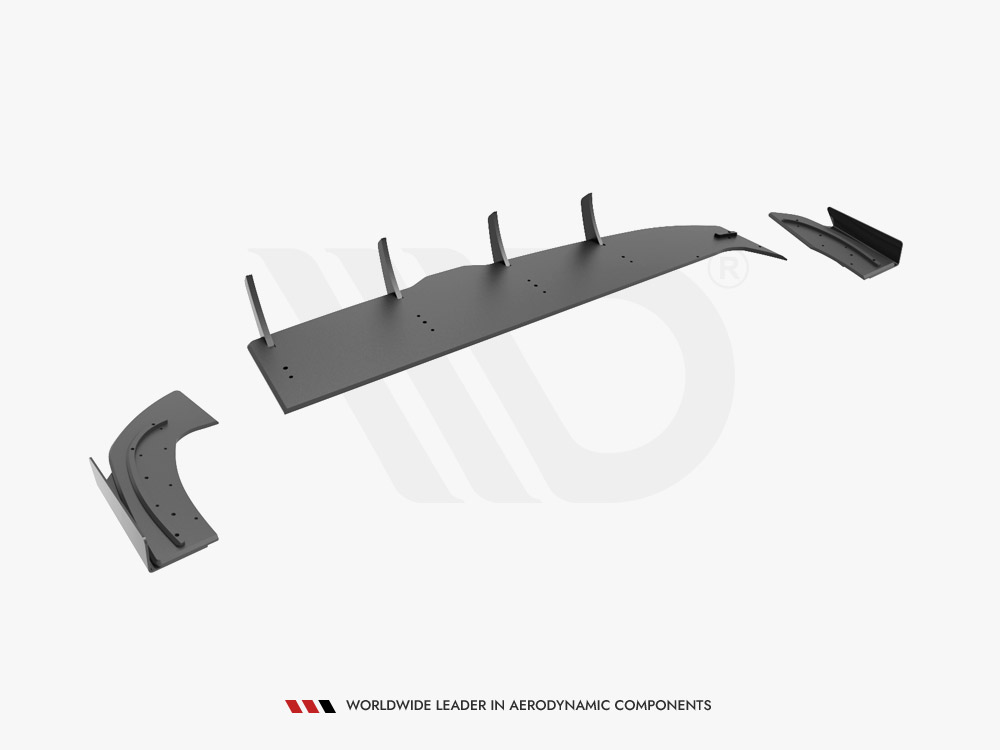 Street PRO Rear Diffuser + Flaps Hyundai I30 Fastback N-Line Mk3 Facelift - 10 