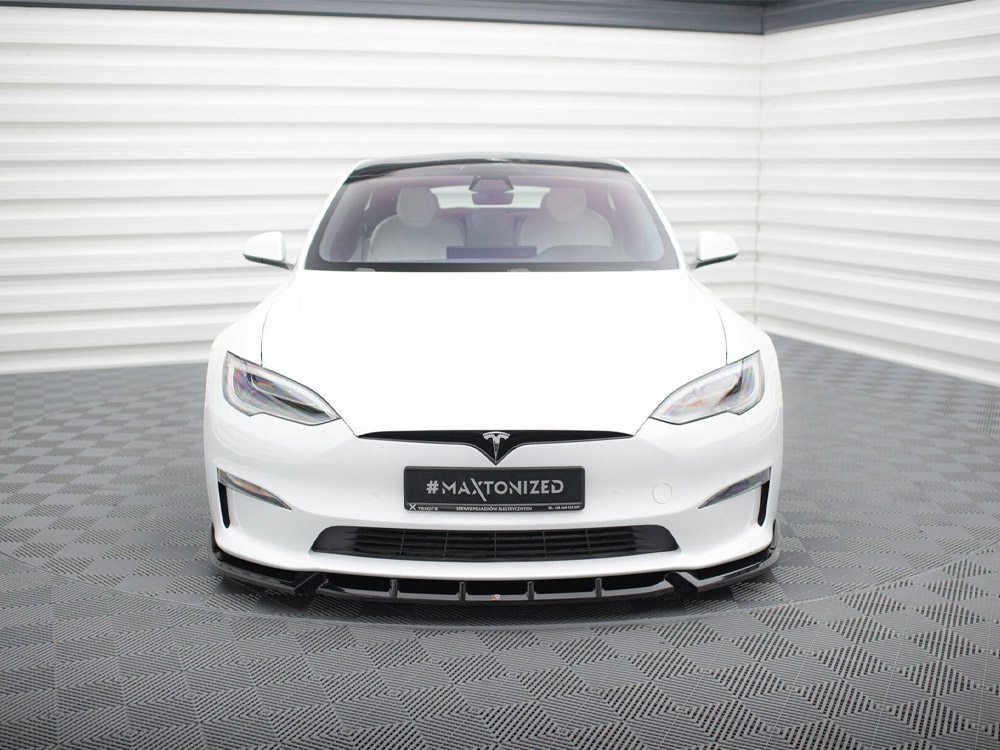 Front Splitter V.1 Tesla Model S Plaid Mk1 Facelift - 3 