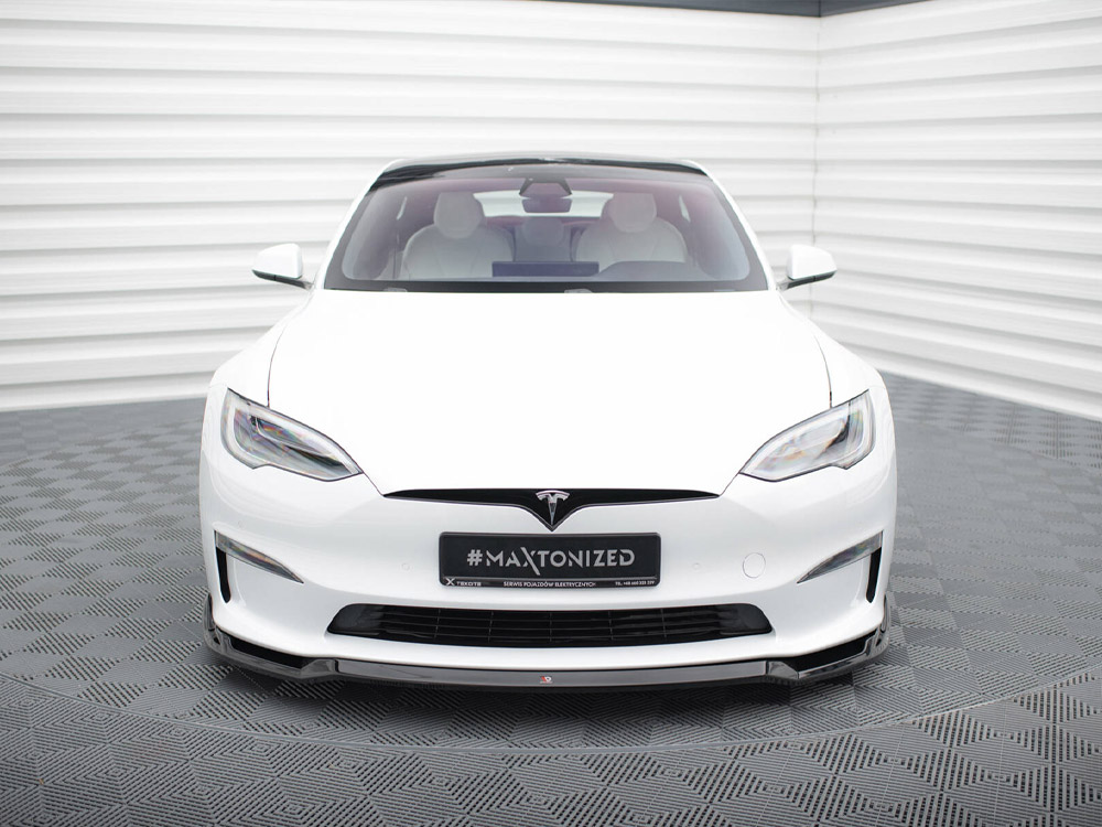 Front Splitter V.2 Tesla Model S Plaid Mk1 Facelift - 3 