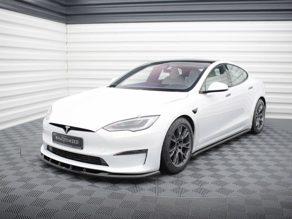 Front Splitter V.3 Tesla Model S Plaid Mk1 Facelift - 2 