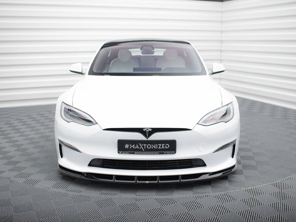 Front Splitter V.3 Tesla Model S Plaid Mk1 Facelift - 3 