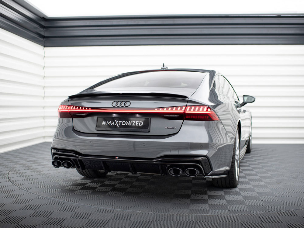 Rear Valance + Exhaust Ends Imitation Audi A7 S-Line C8 / S7 C8 / C8 Facelift / S7 Facelift - 2 