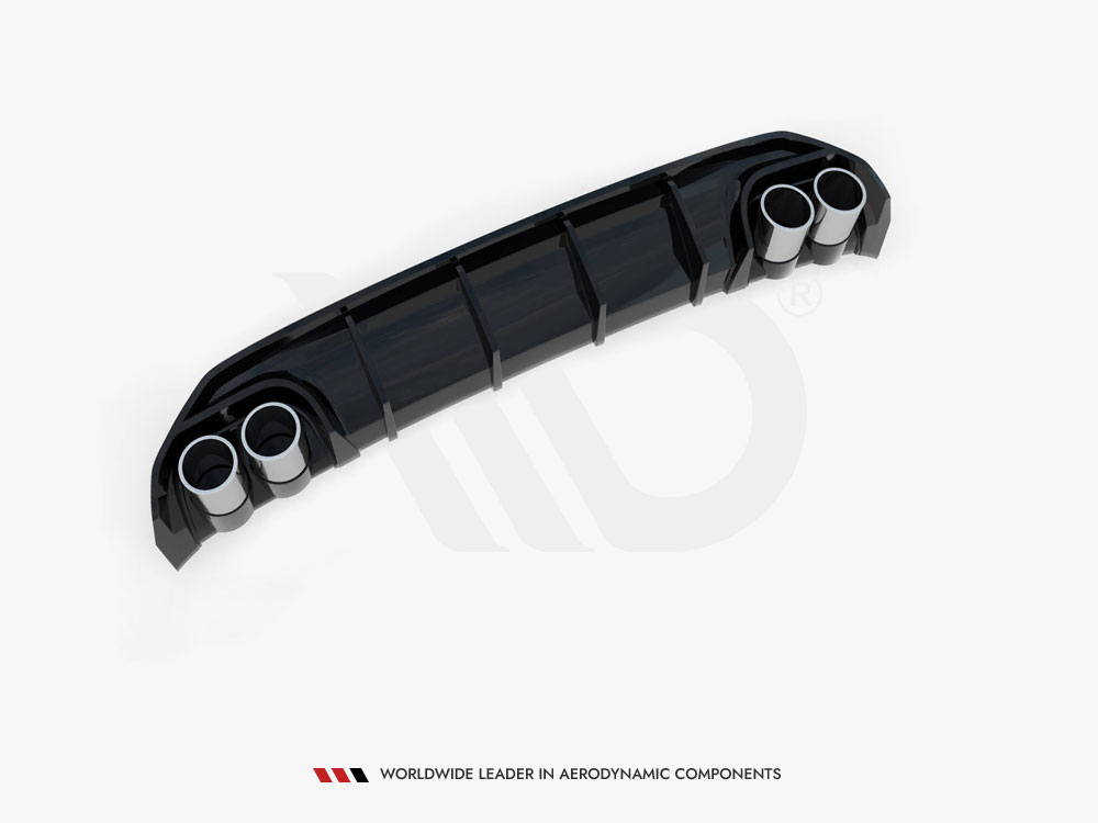 Rear Valance + Exhaust Ends Imitation Audi A3 S-Line Sedan 8Y - 6 