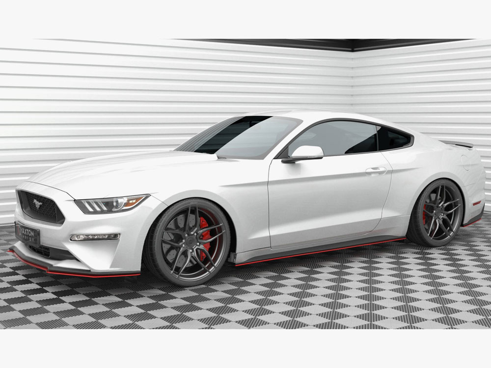 Side Skirts Diffusers V.2 Ford Mustang Mk6 Facelift - 2 