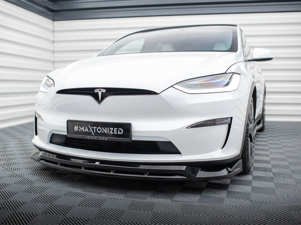 Front Splitter V.1 Tesla Model X Mk1 Facelift - 2 