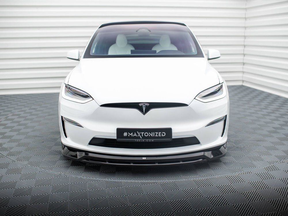 Front Splitter V.1 Tesla Model X Mk1 Facelift - 3 