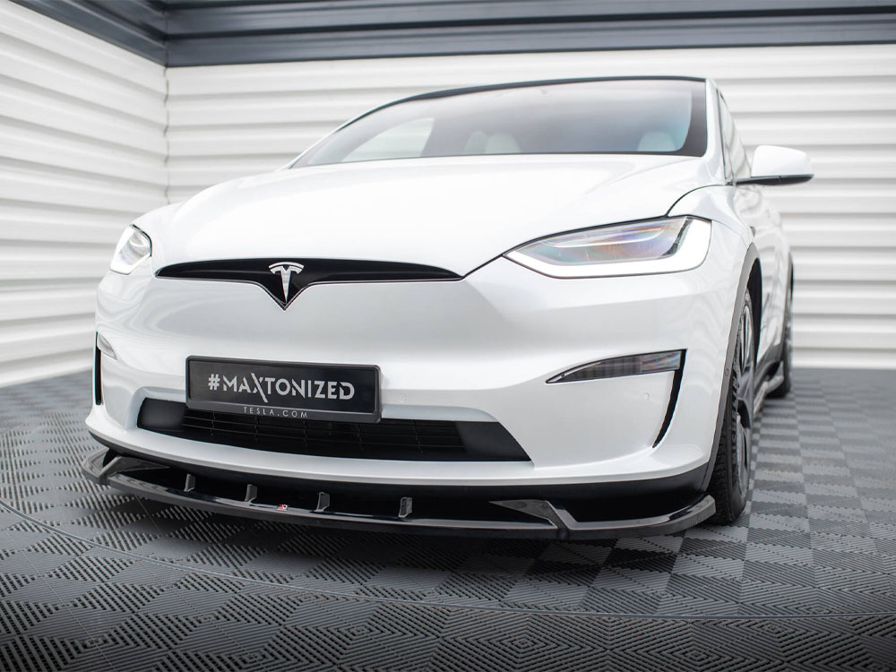 Front Splitter V.2 Tesla Model X Mk1 Facelift - 2 