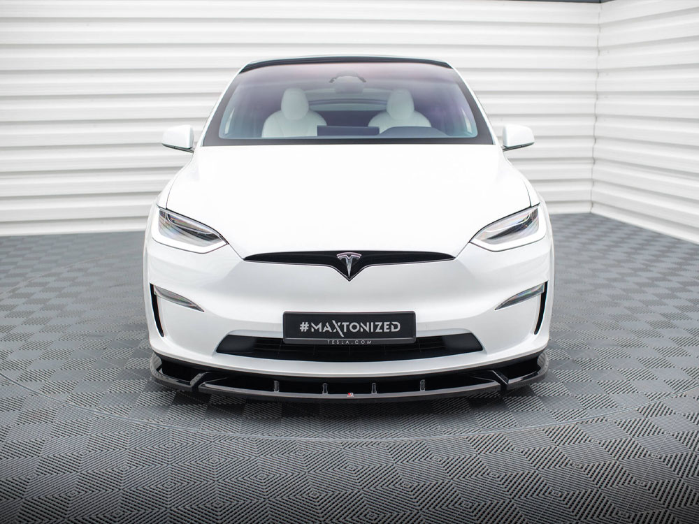 Front Splitter V.2 Tesla Model X Mk1 Facelift - 3 