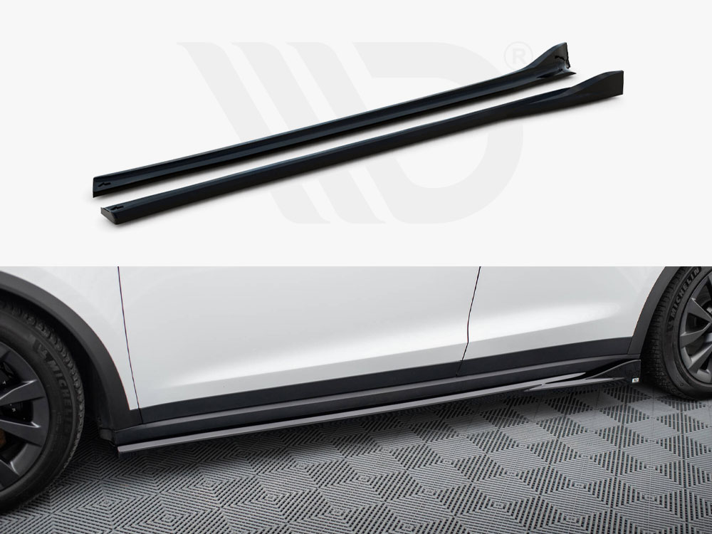 Side Skirts Diffusers Tesla Model X Mk1 Facelift - 1 