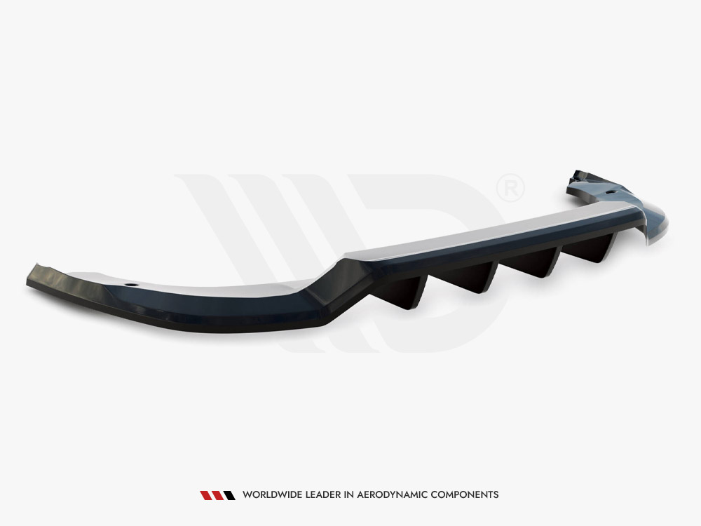 Central Rear Splitter (Vertical Bars) Skoda Kodiaq Sportline Mk1 Facelift - 6 