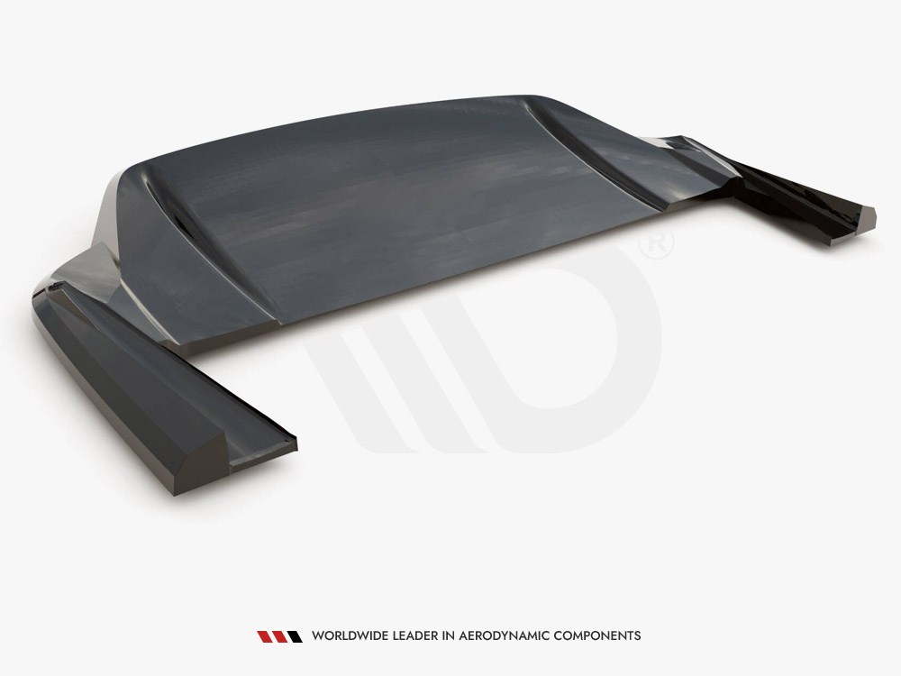 Rear Splitter (Vertical Bars) Porsche Taycan / Taycan 4 / Taycan 4S / Taycan GTS Mk1 - 10 