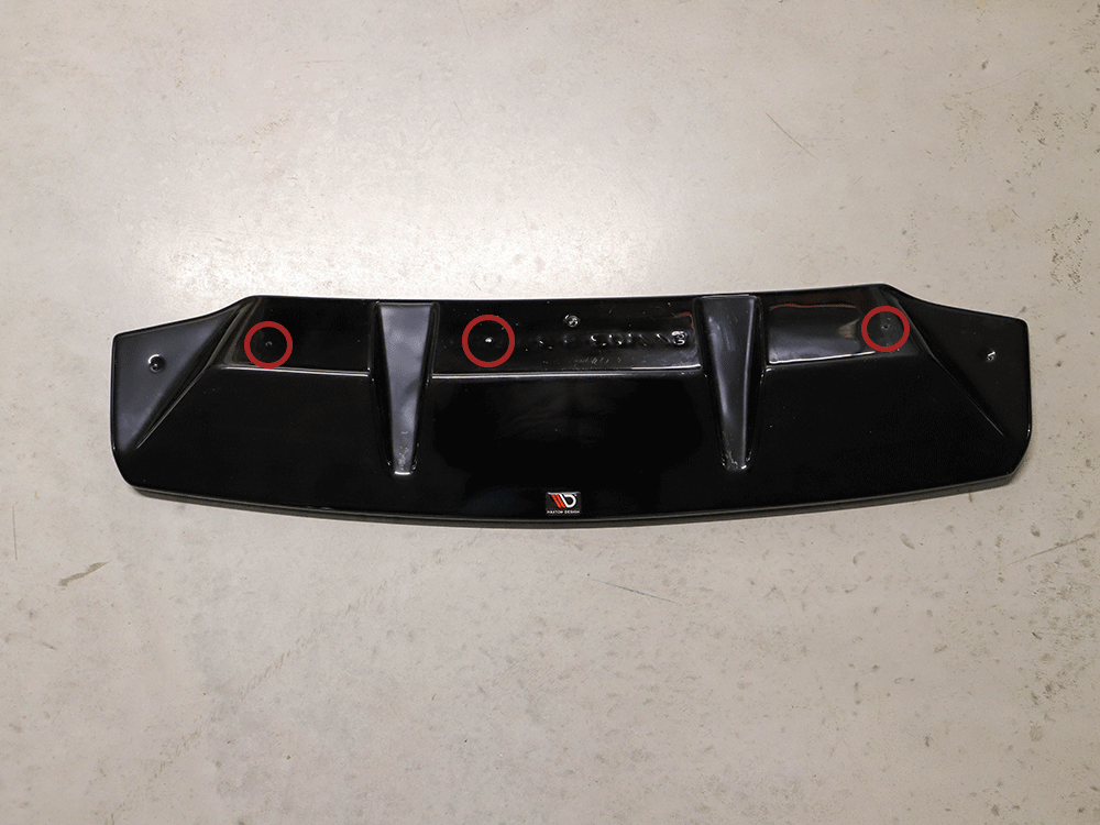 Reduced - Central Rear Splitter Audi TT S 8S Facelift - 8 