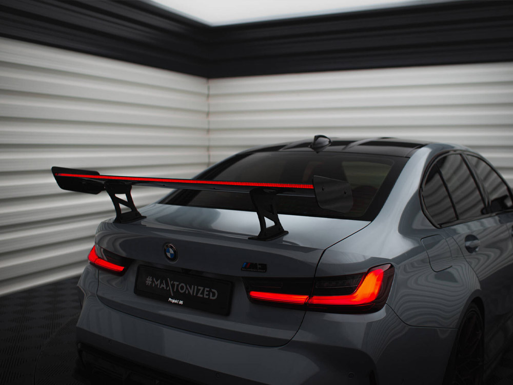 Carbon Spoiler With Internal Brackets Uprights + LED BMW M3 G80 / M340i G20 / 3 M-Pack G20 / 3 Standard G20 - 3 