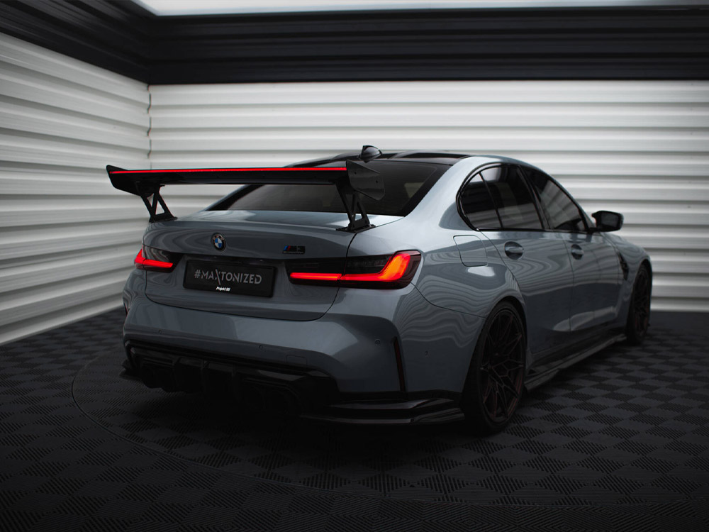 Carbon Spoiler With External Brackets Uprights + LED BMW M3 G80 / M340i G20 / 3 M-Pack G20 / 3 Standard G20 - 2 