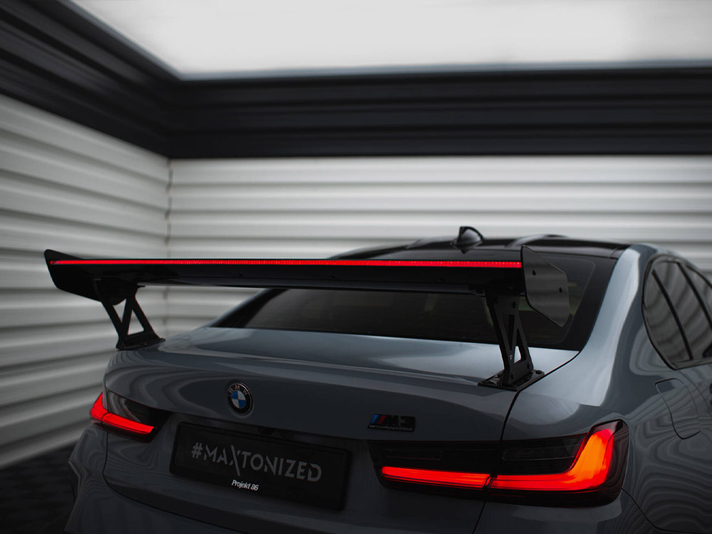 Carbon Spoiler With External Brackets Uprights + LED BMW M3 G80 / M340i G20 / 3 M-Pack G20 / 3 Standard G20 - 3 