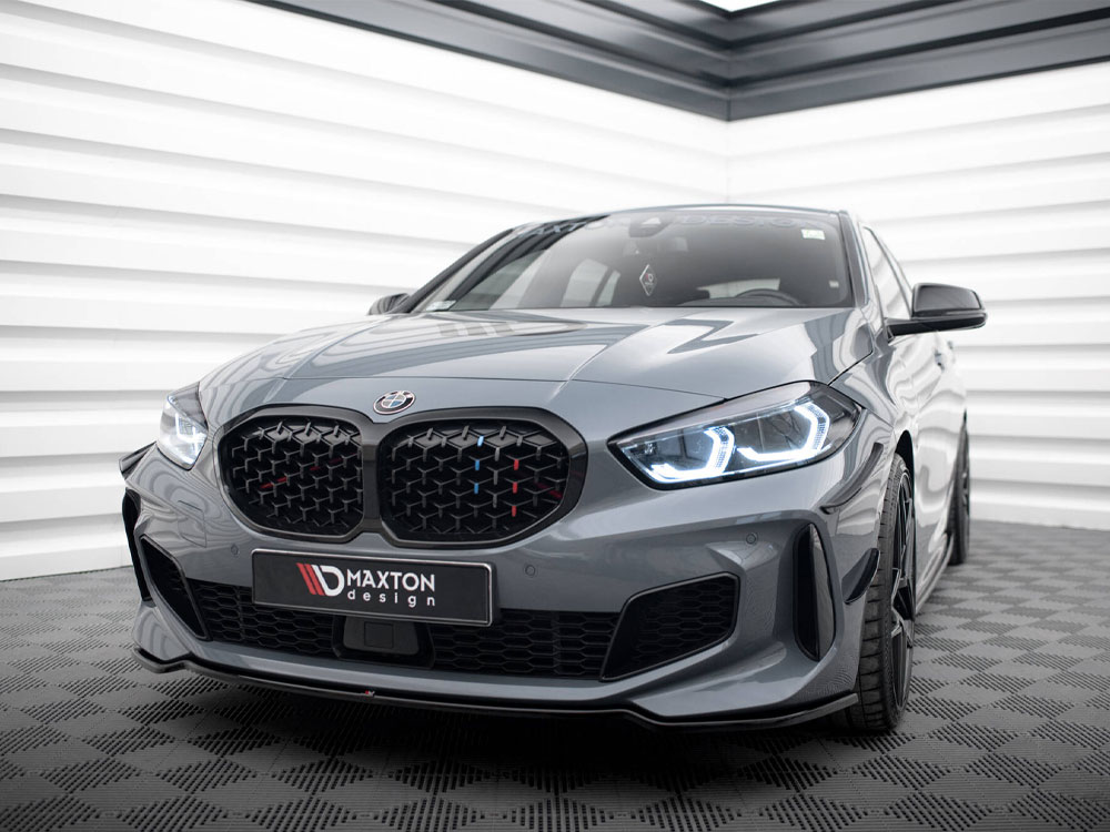 Front Splitter V.4 BMW 1 F40 M-Sport / M135i - Carbon Look - 2 