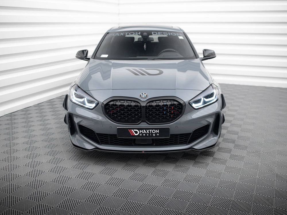 Front Splitter V.4 BMW 1 F40 M-Sport / M135i - Carbon Look - 3 