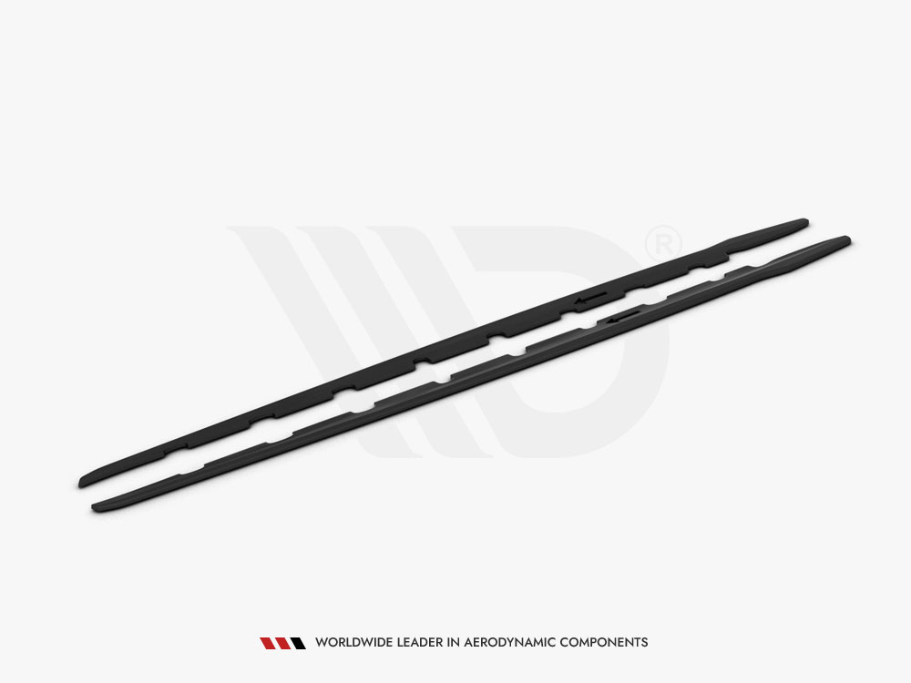 Side Skirts Diffusers V.2 BMW 1 F40 M-Sport / M135i - Carbon Look - 4 