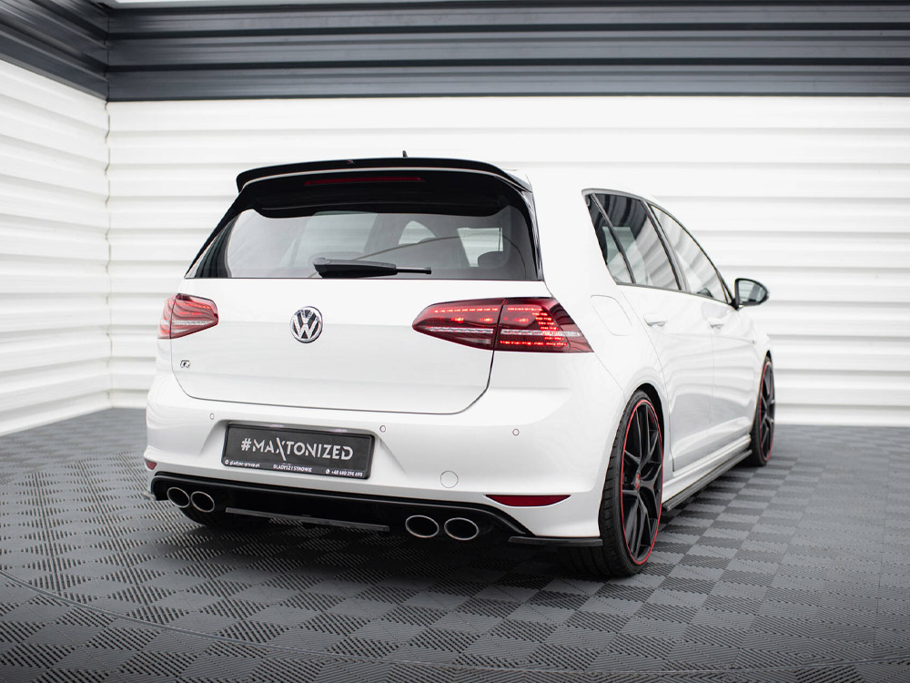 Rear Side Splitters V.1 VW Golf R / R-Line Mk7 - Carbon Look - 2 