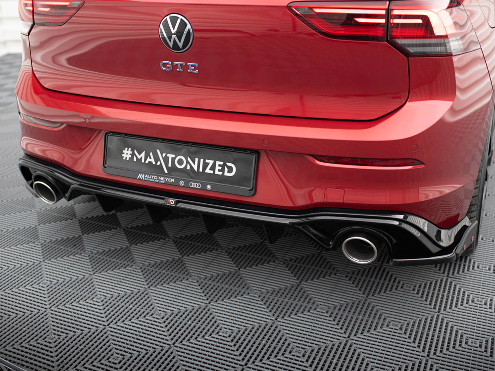 Rear Valance + Exhaust Ends Imitation Volkswagen Golf GTE Mk8 - 5 