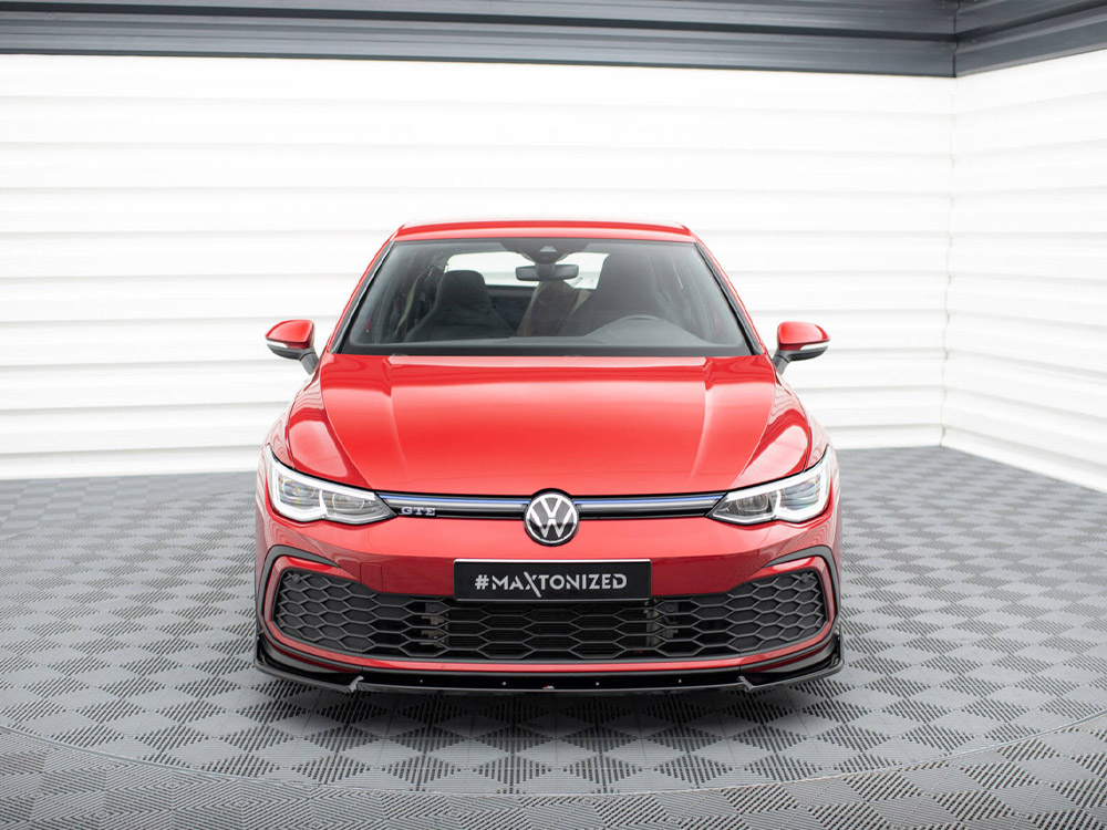 Front Splitter V.3 + Flaps Volkswagen Golf GTI / GTE / GTD / R-Line Mk8 - 3 