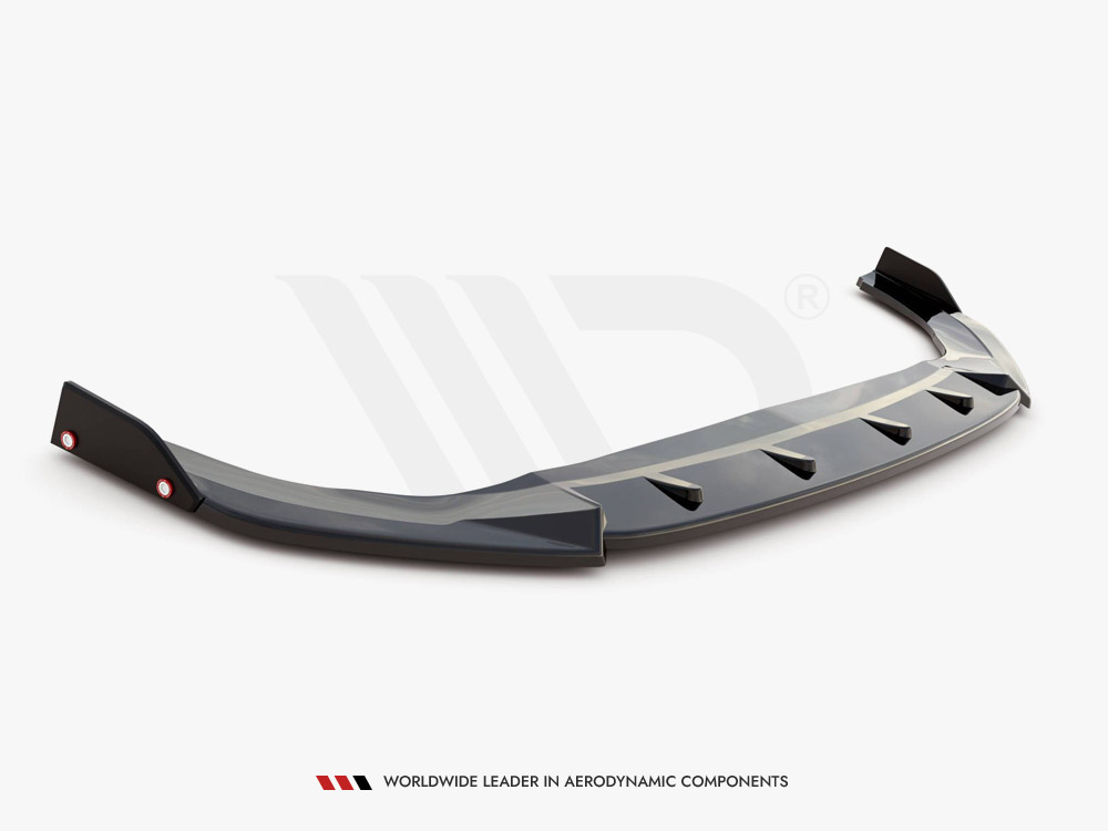 Front Splitter V.3 + Flaps Volkswagen Golf GTI / GTE / GTD / R-Line Mk8 - 5 