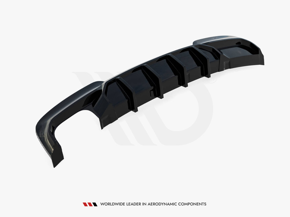 Rear Valance V.2 BMW 5 M-Pack F10 / F11 (Version with double exhaust on one side) - 6 