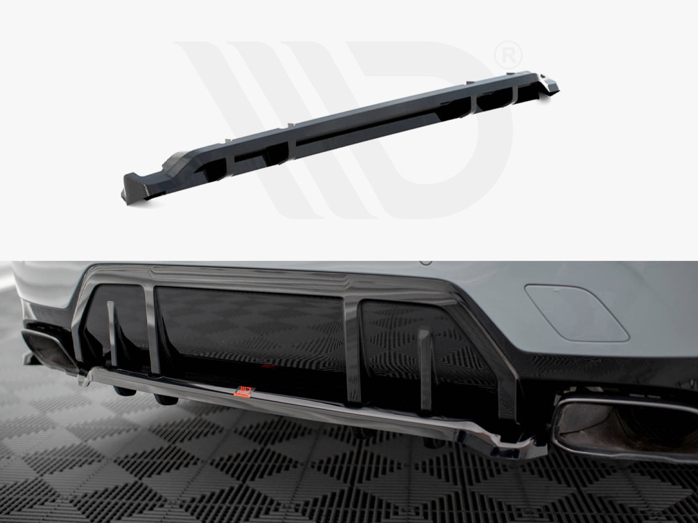 Central Rear Splitter (Vertical Bars) V.1 BMW M340i G20 / G21 Facelift - 1 