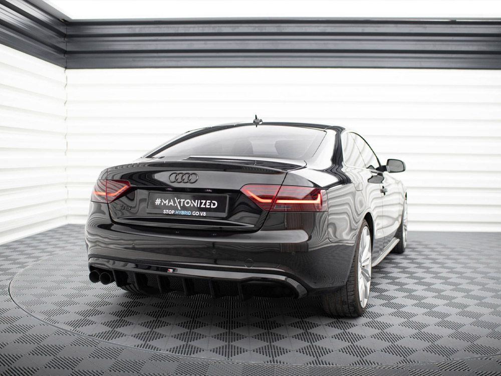 Rear Valance Audi A5 Coupe / Cabrio S-Line 8T (Single side dual exhaust version) - 2 