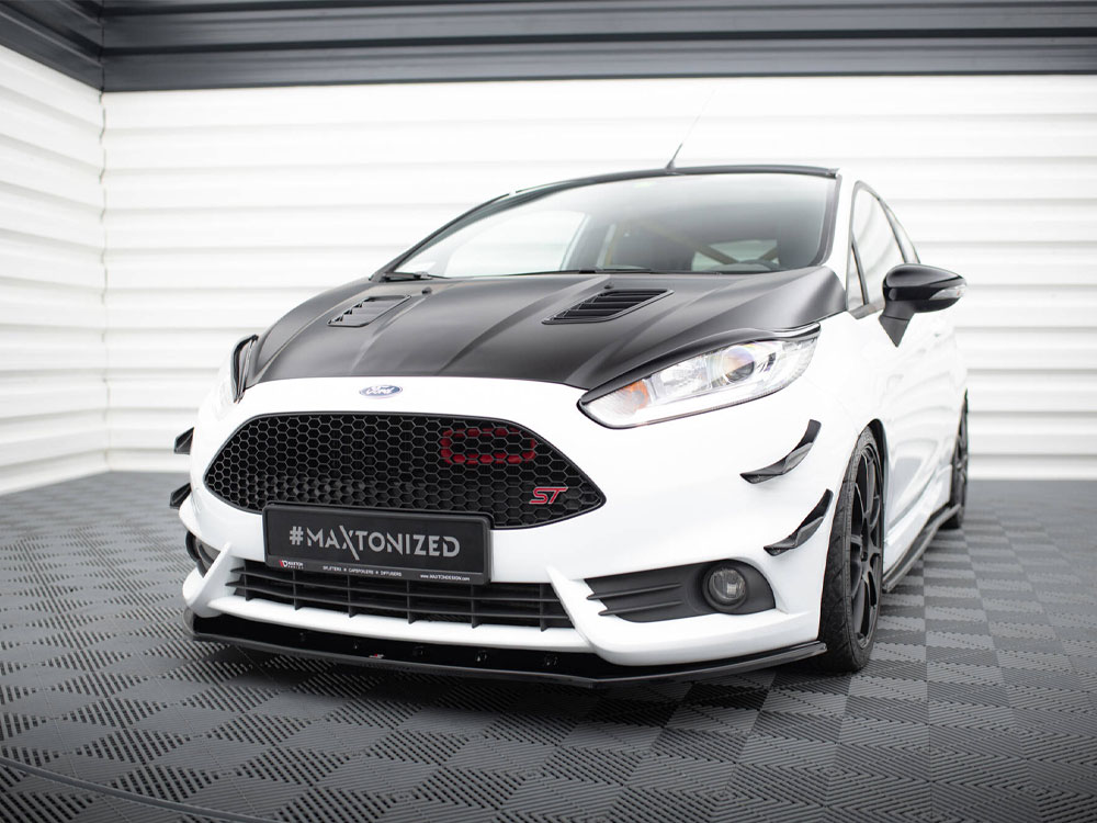 Front Splitter V.1 Ford Fiesta ST Mk7 FL - Carbon Look - 2 