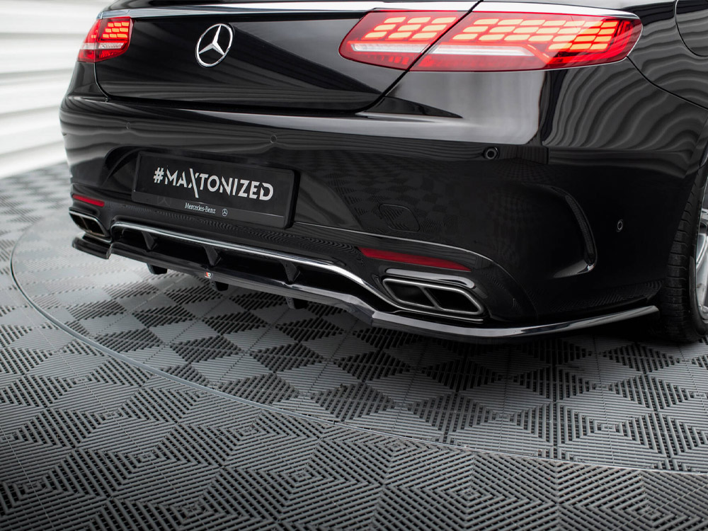 Rear Splitter (Vertical Bars) Mercedes-Benz S Coupe AMG-Line C217 Facelift - 5 