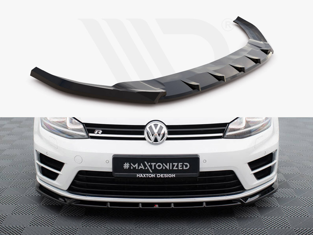 Front Splitter V Volkswagen Golf R R Line Mk Maxton Design Uk