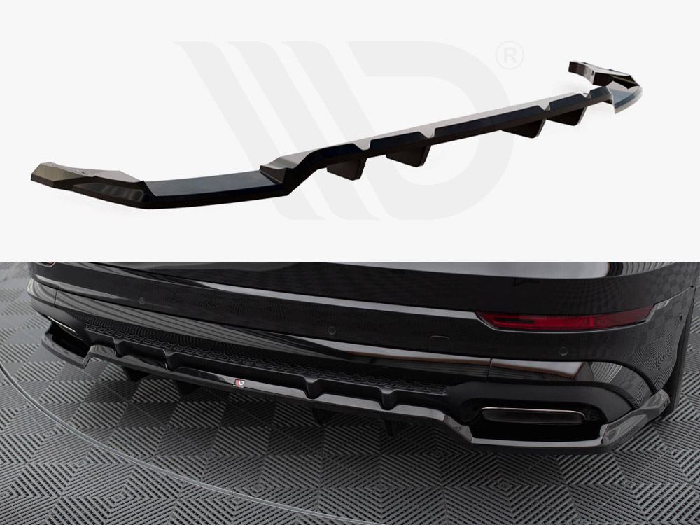 Rear Splitter (Vertical Bars) V.1 Audi SQ8 / Q8 S-Line Mk1 Facelift - 1 