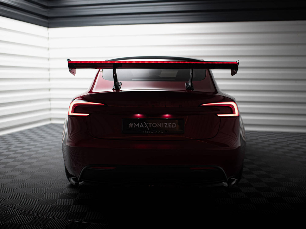 Carbon Spoiler + LED Tesla Model 3 - 4 