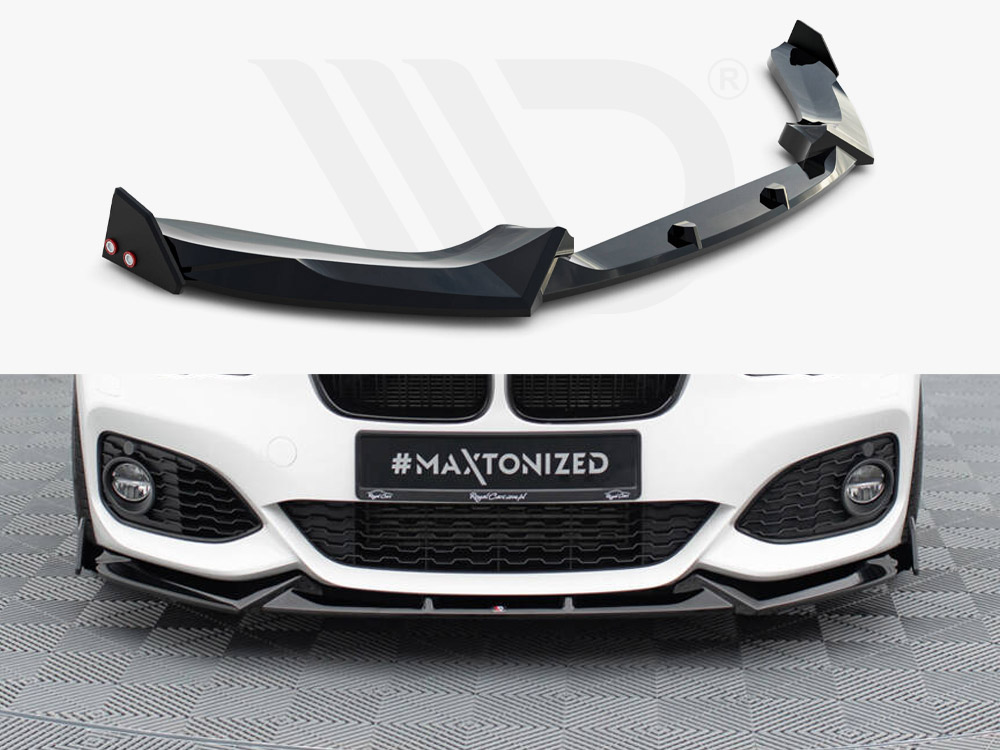 Front Splitter V.5 + Flaps BMW 1 M-Pack / M140i F20 Facelift - 1 