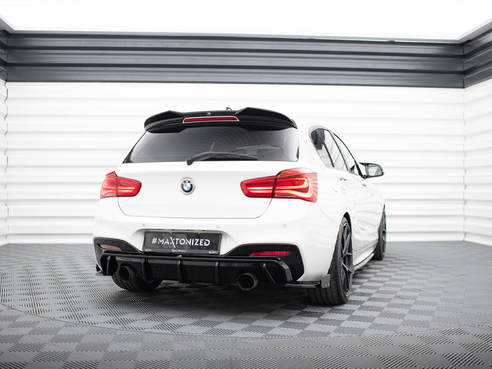 Rear Side Splitters V.5 + Flaps (For rear valance v.3) BMW 1 M-Pack / M140i F20 Facelift  - 2 