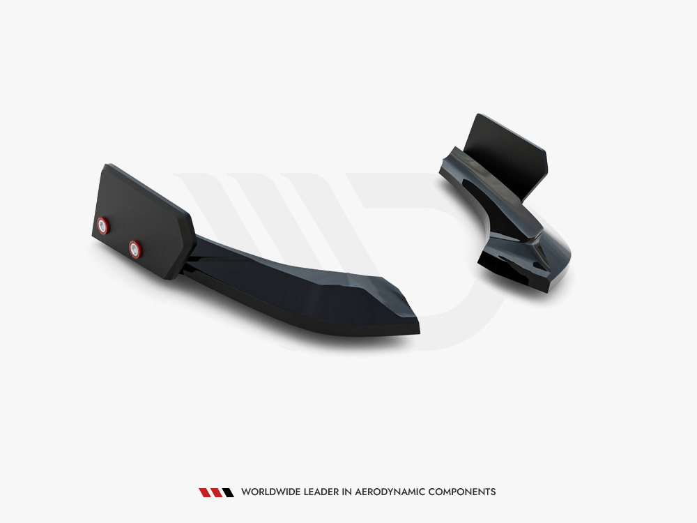 Rear Side Splitters V.5 + Flaps (For rear valance v.3) BMW 1 M-Pack / M140i F20 Facelift  - 5 