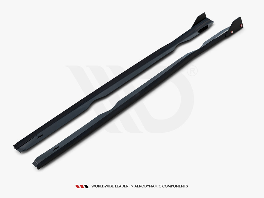 Side Skirts Diffusers V.4 + Flaps Ford Fiesta ST / ST-Line Mk7 - 6 