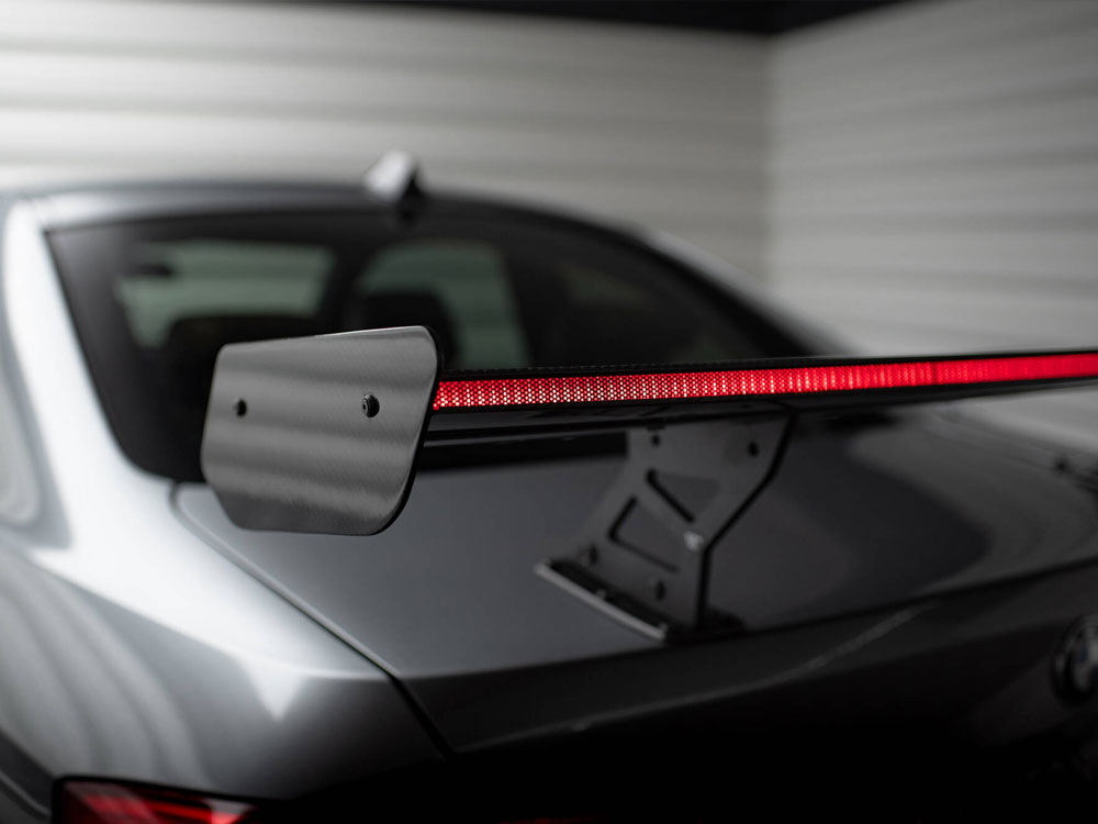 Carbon Spoiler With Internal Brackets Uprights + LED BMW 3 / M3 Coupe E92 - 4 