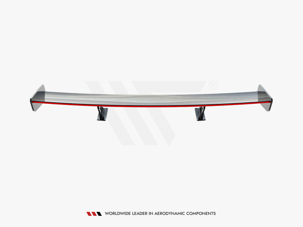 Carbon Spoiler With Internal Brackets Uprights + LED BMW 3 / M3 Coupe E92 - 8 