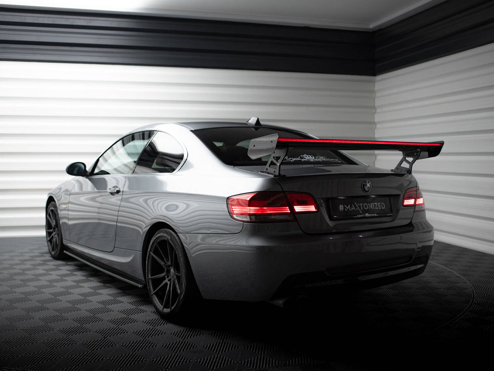 Carbon Spoiler With External Brackets Uprights + LED BMW 3 / M3 Coupe E92 - 4 