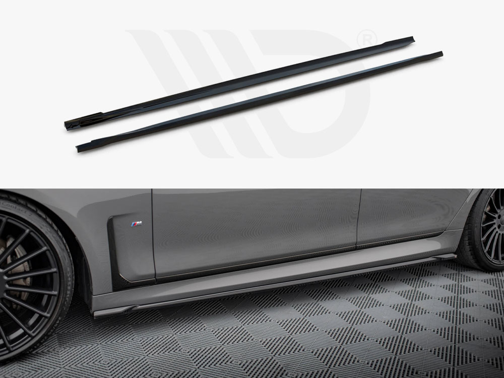 Side Skirts Diffusers V.2 BMW 7 G11 M-Pack Facelift - 1 