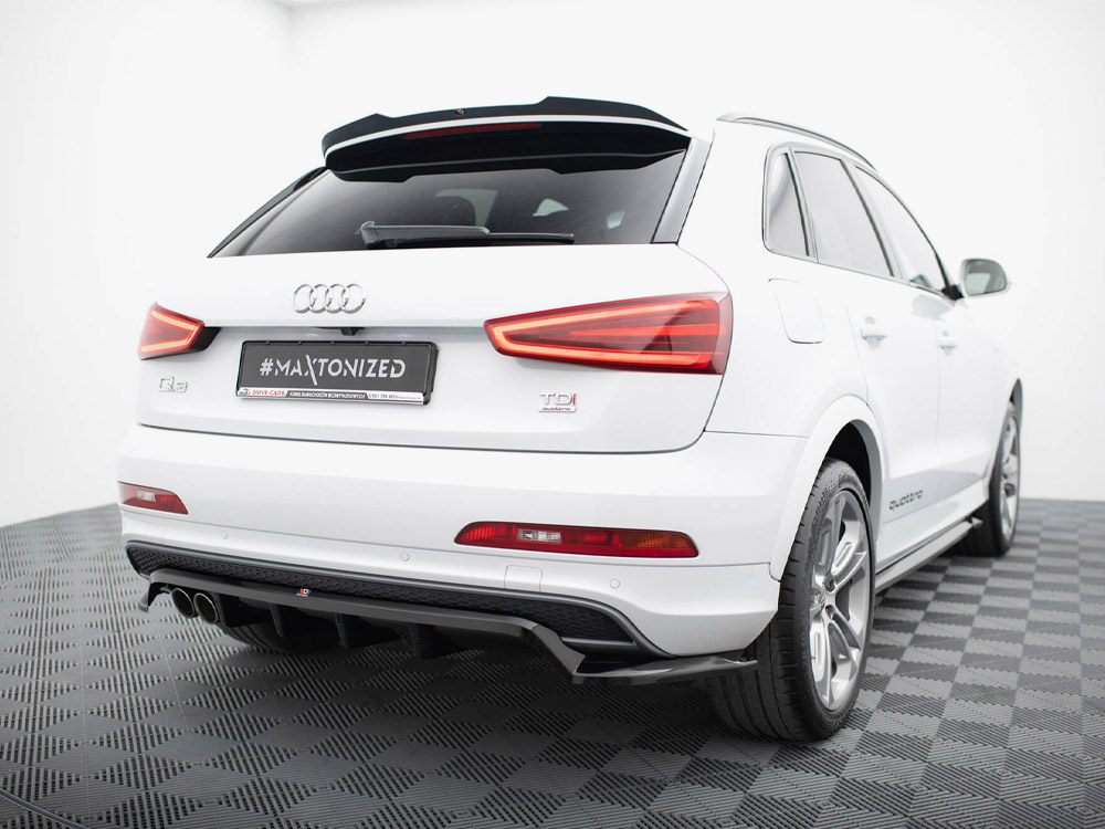 Rear Splitter (Vertical Bars) Audi Q3 S-Line 8U - 2 